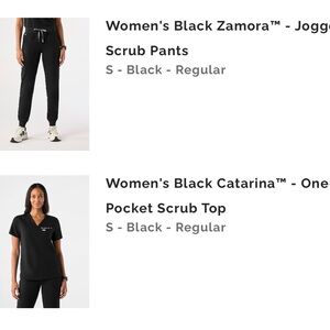 BLACK FIGS SET - SIZE SMALL